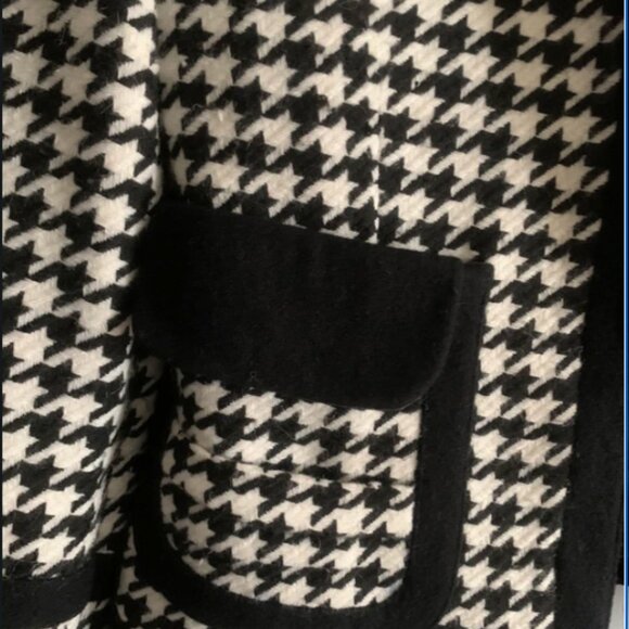 Vintage Houndstooth Blazer – Black & White – Size FR 34/36 (US 2/4 – XS/S) - Picture 5 of 7